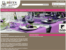 Tablet Screenshot of becus-boutique.com